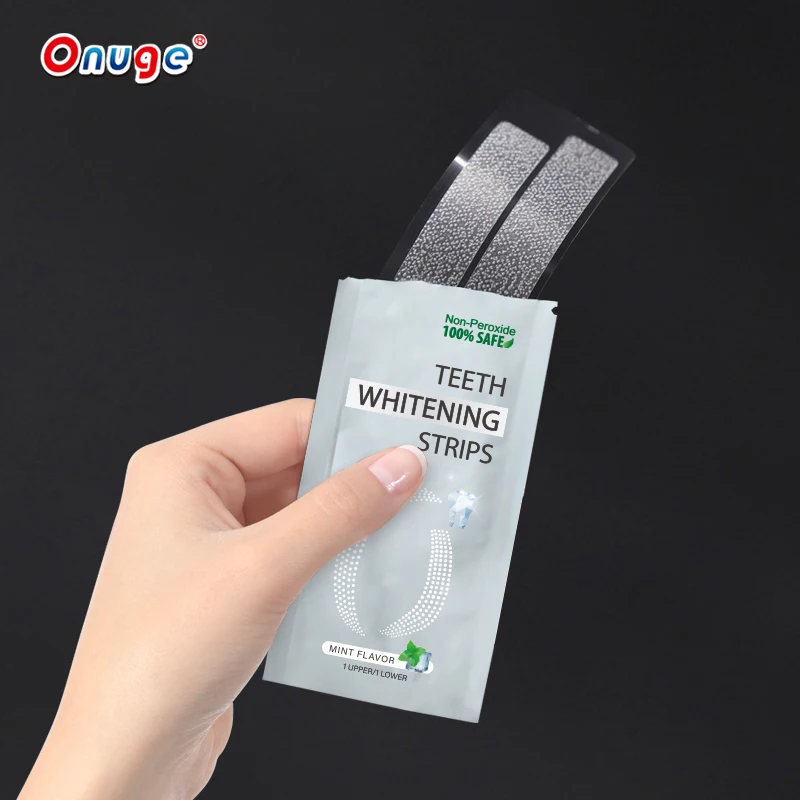

Ce Natural Anti Allergy Black White Teeth Whitening Strips Custom Logo Teeth Whitening Strips Private Label