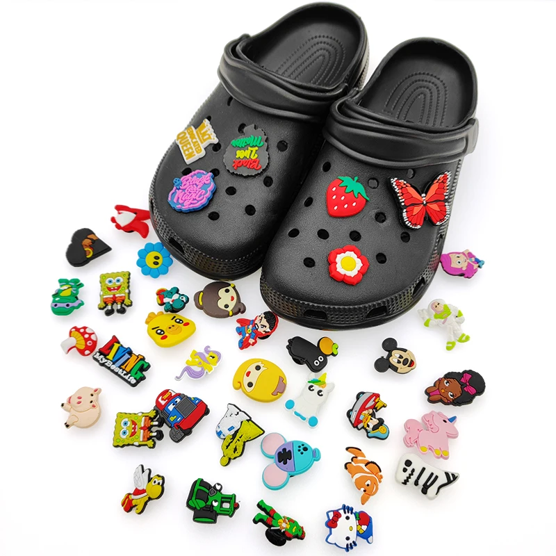 

2021 Wholesale Rubber PVC Shoe Charms Accessories Garden Shoes Kid Clogs Charms for Shoes, Customized color