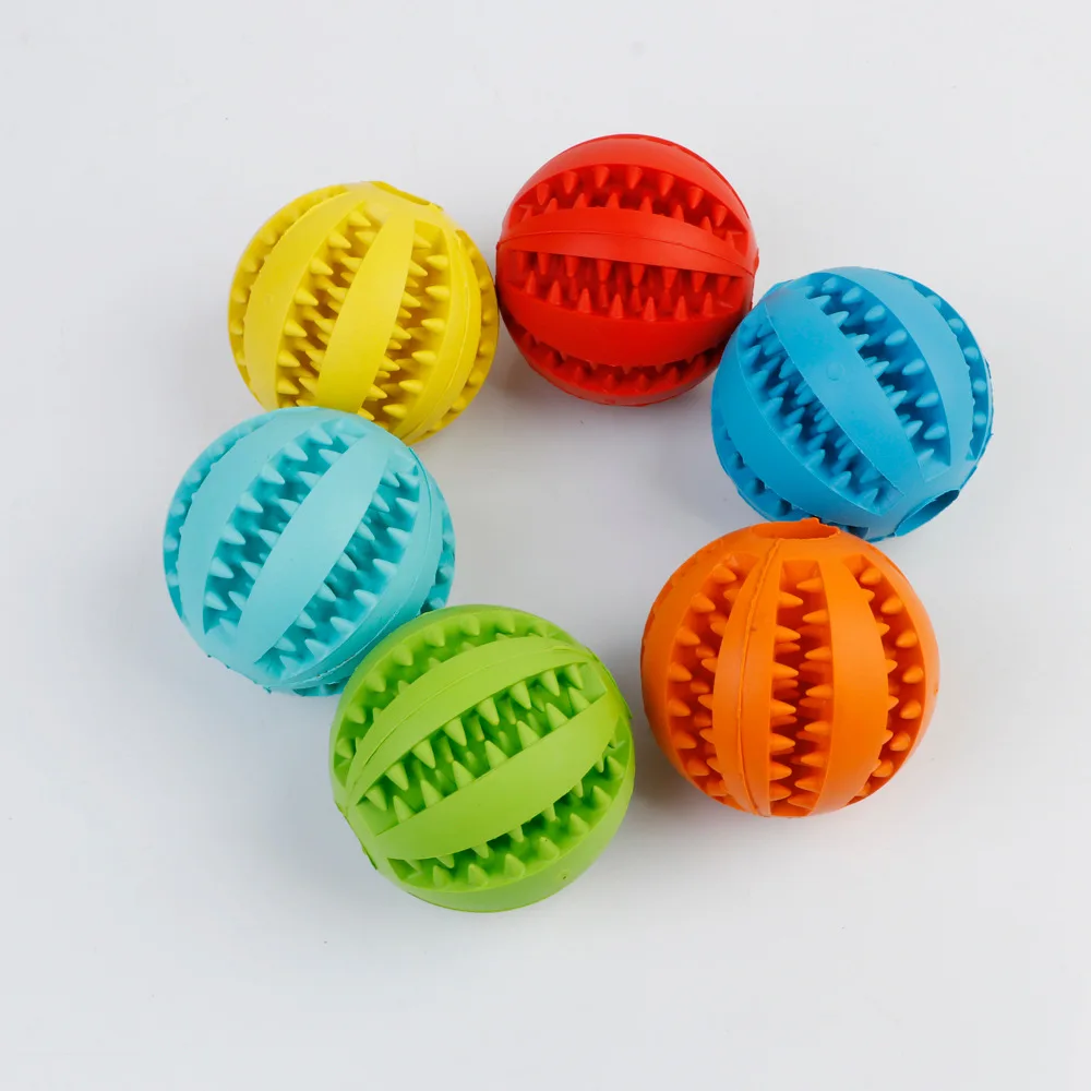 

Natural Rubber Plastic Ball Teeth Cleaning Deodorant Chew Big Dogs Dog Toys Balls Dog Toys Treats