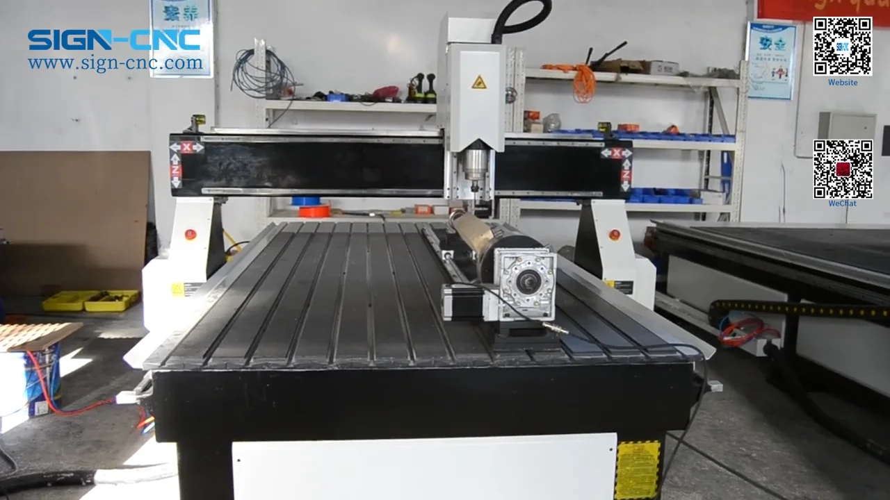1325 Size Dsp A11 Control System 4axis Cnc Carving Wood Rotary Machine