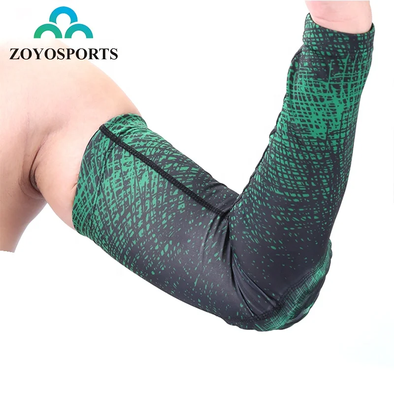 

ZOYOSPORTS Elastic Sport Basketball Arm Sleeve Warmers Shooting Crashproof Honeycomb Elbow Support Pads Elbow, Green /red /grey