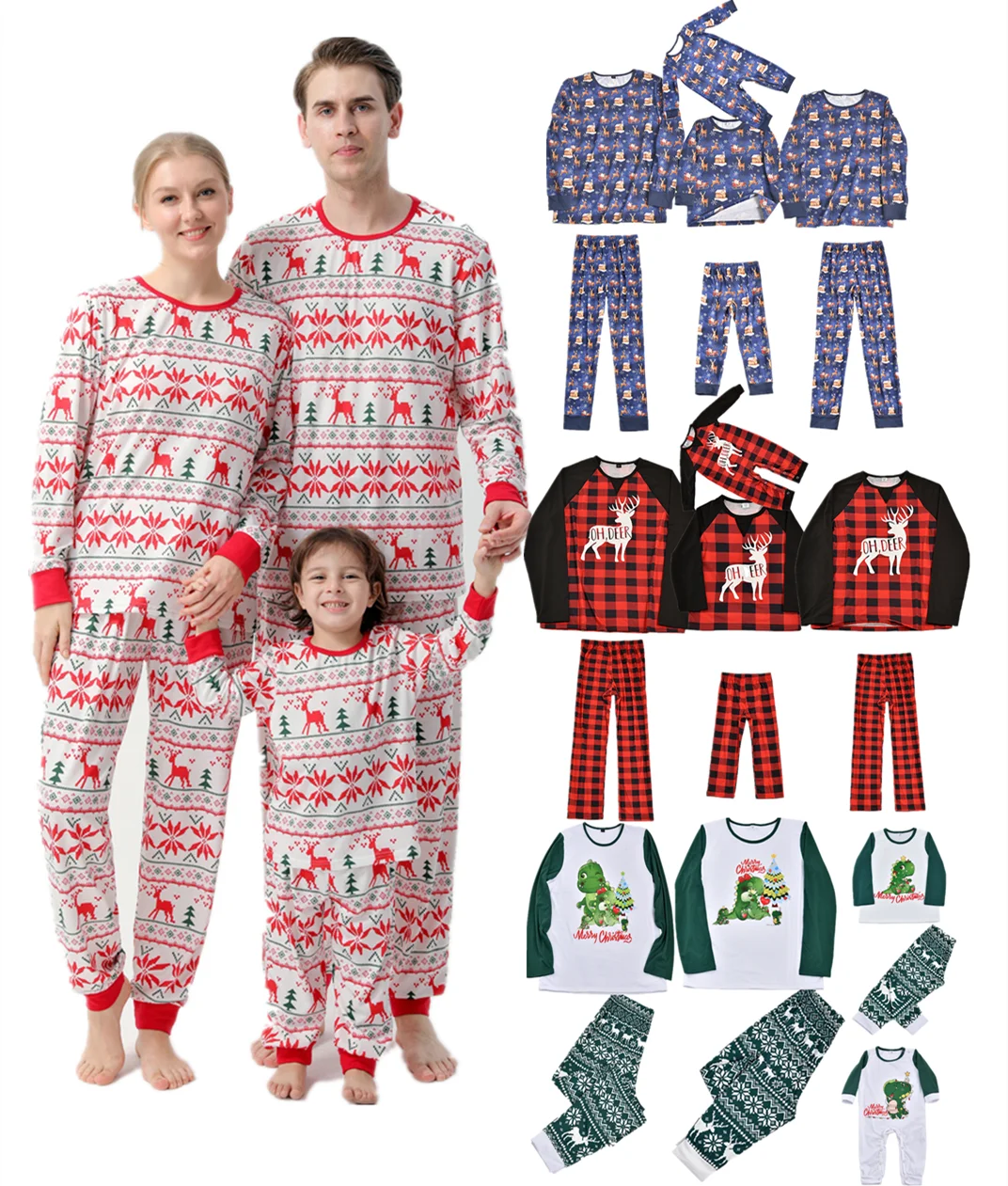 

2021 Christmas family christmas pajamas christmas family pyjamas