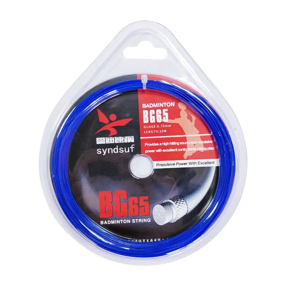 
high tension nylon badminton racket string size 0.7mm racket string 