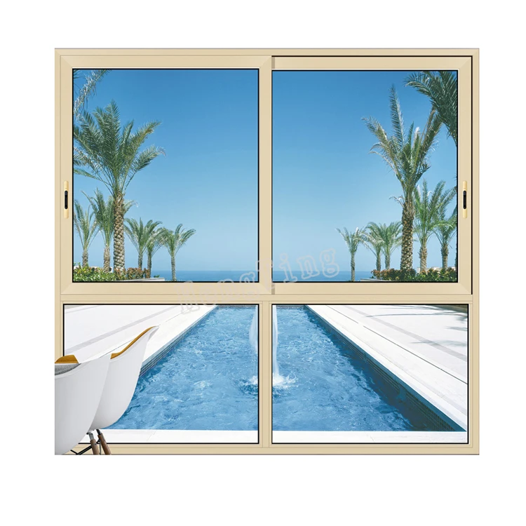 
office interior sliding window /aluminum sliding window with double lowe glass 