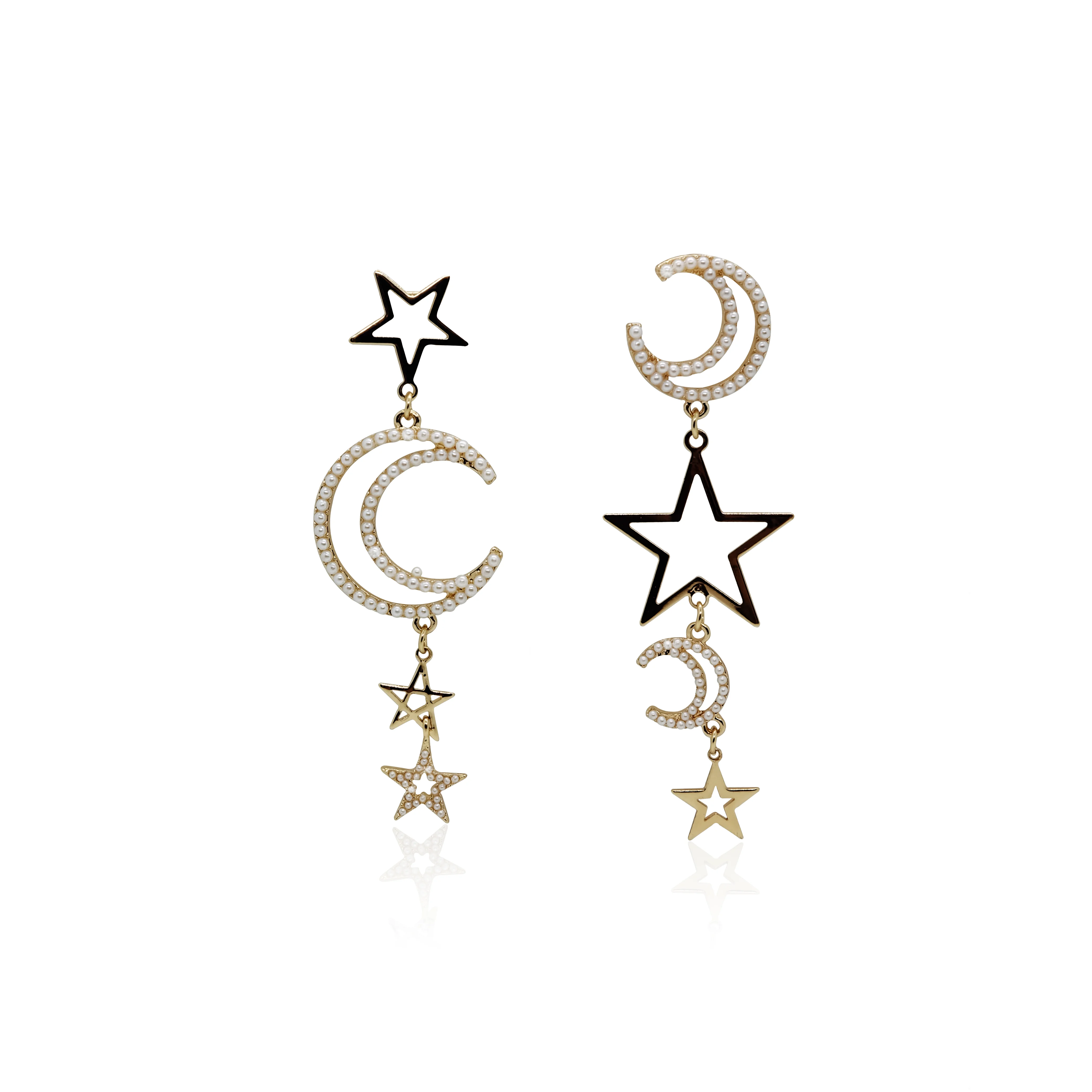 
Hot sale High Quality Irregular earrings for party Star Moon combination Gift womens earings jewelry Daily decoration 
