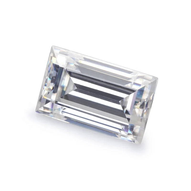 

Synthetic vvs diamond precio baguette white D color moissanite