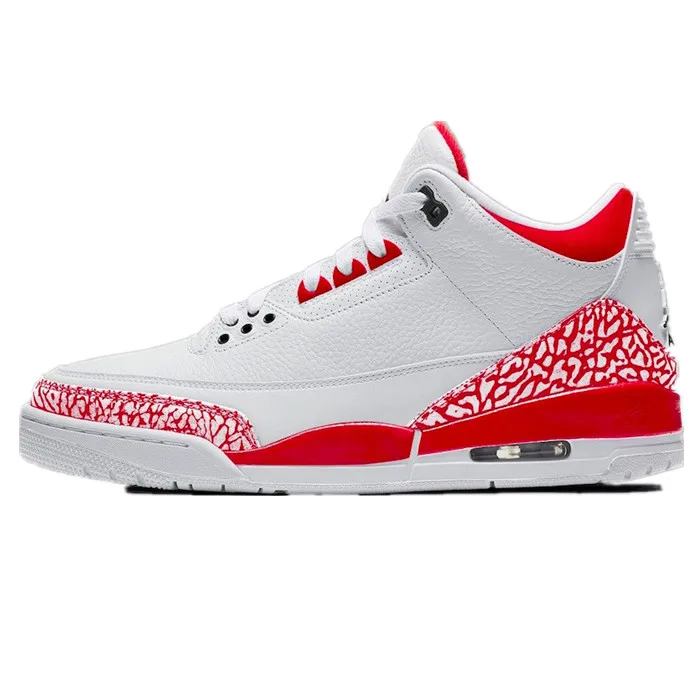 

2020 New Brand AJ 3 Basketball Shoes Outdoor Retro Sneakers Light Training Sneakers Anti-Skid Sport Shoes, Black