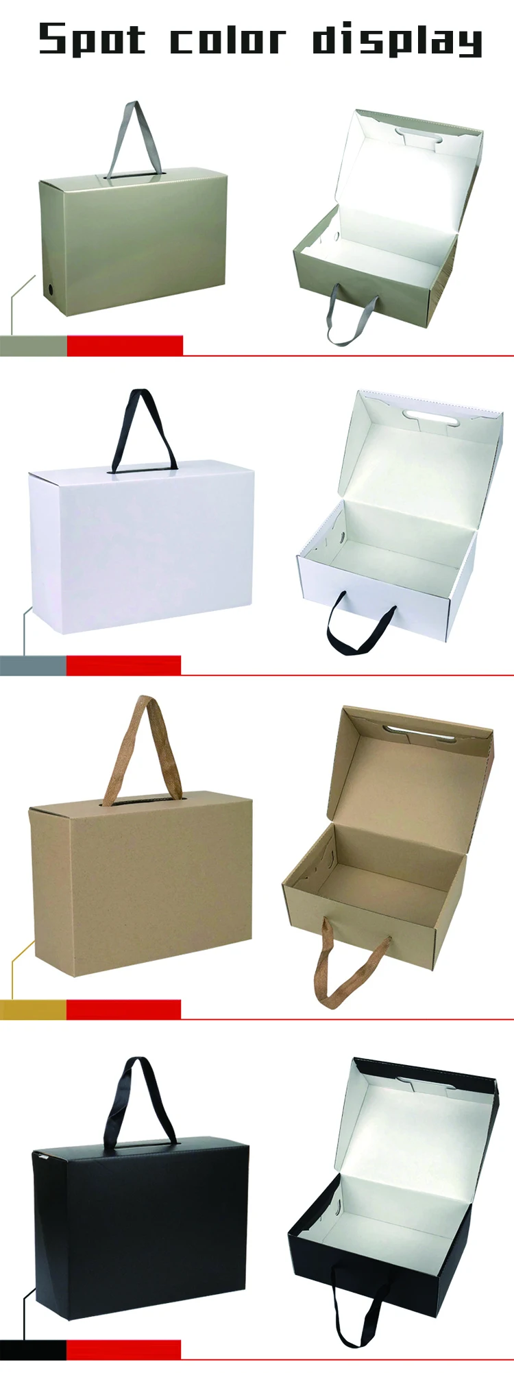 Oem Colorful Paper Corrugated Packaging Box Custom Size For Shoe