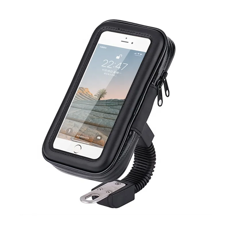 

Size XL 360 Rotate Universal Waterproof Bag Motorcycle Phone Mount Holder for Smartphone Cellphone Mobile