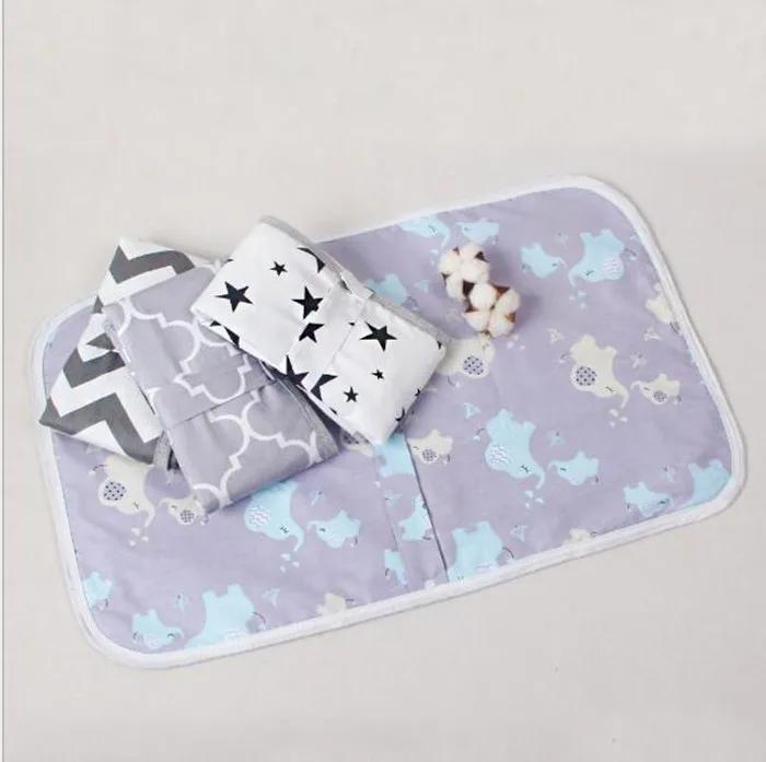 

Naughty Organic Cotton Portable Waterproof baby waterproof cloth diaper changing pad splat mat, 8 colors for choose