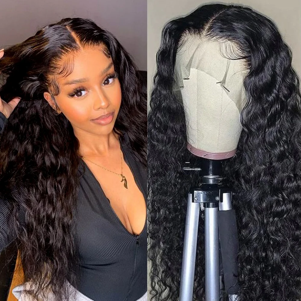 

Wholesale 150% Density raw Cuticle Aligned Virgin Brazilian Human Hair 13x6 360 Hd Lace Frontal Kinky Curly Wig With Bang