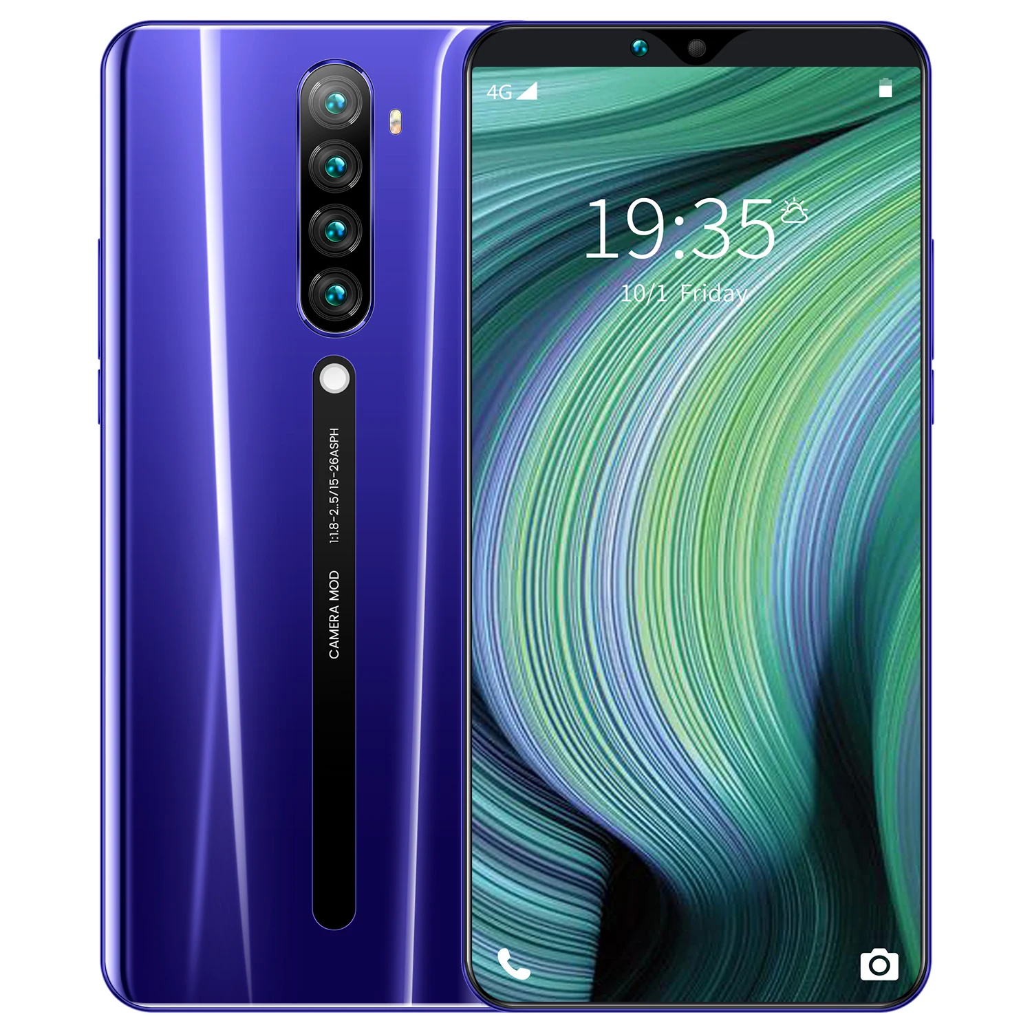 

Free Shipping Amazon Trend Mobile Phone Rino5 big screen good quality Android dual Sim Card Phone