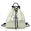 High quality college backpacks drawstring canvas knapsack