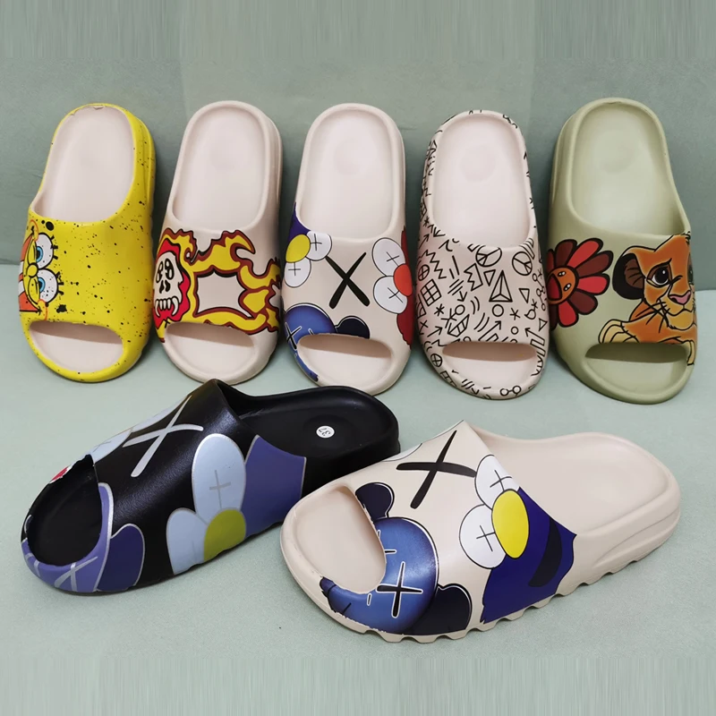 

Original High Quality Slippers Brand Logo Custom Women Yeezy Slipper Kids Yeezy Shoes Men Yeezy Slide, 5color