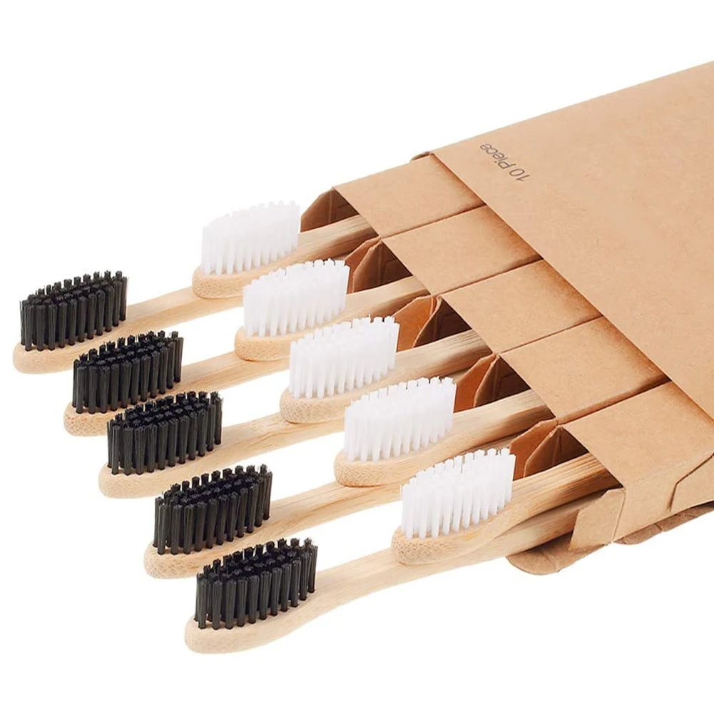 

one hundred per Eco-friendly Natural Organic Soft Nylon Bamboo Toothbrush