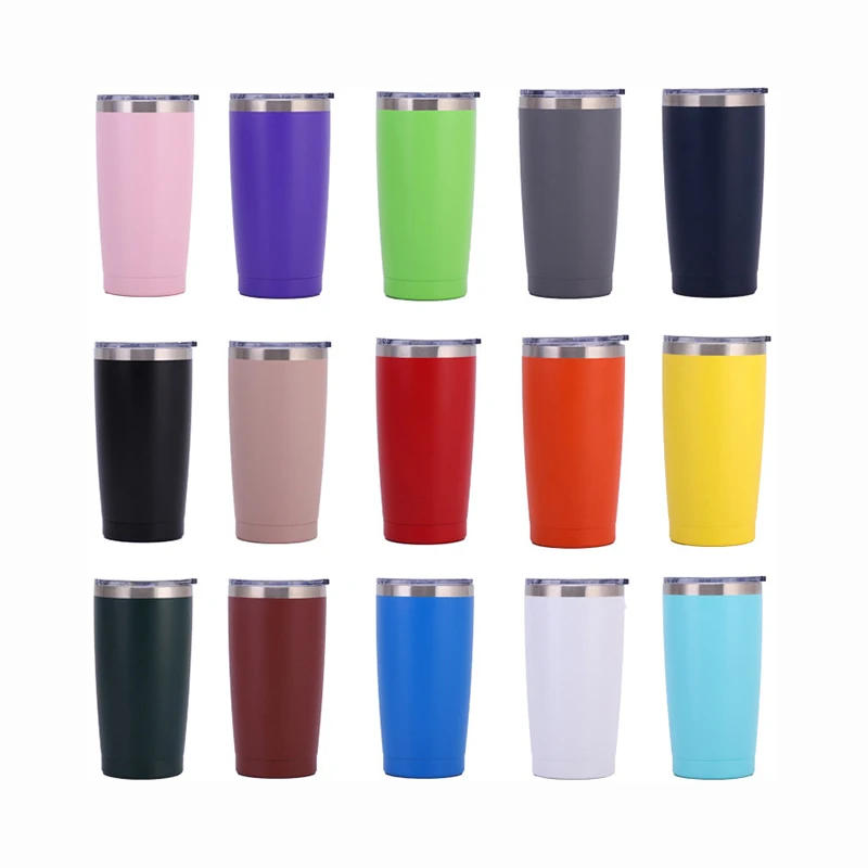 

20 oz Stainless Steel Travel Mug Double Walls Vacuum Insulated Cup for Hot&Cold Drinks Durable Water Cup with Easy-clean Lid, Customized, any colors are available by pantone code