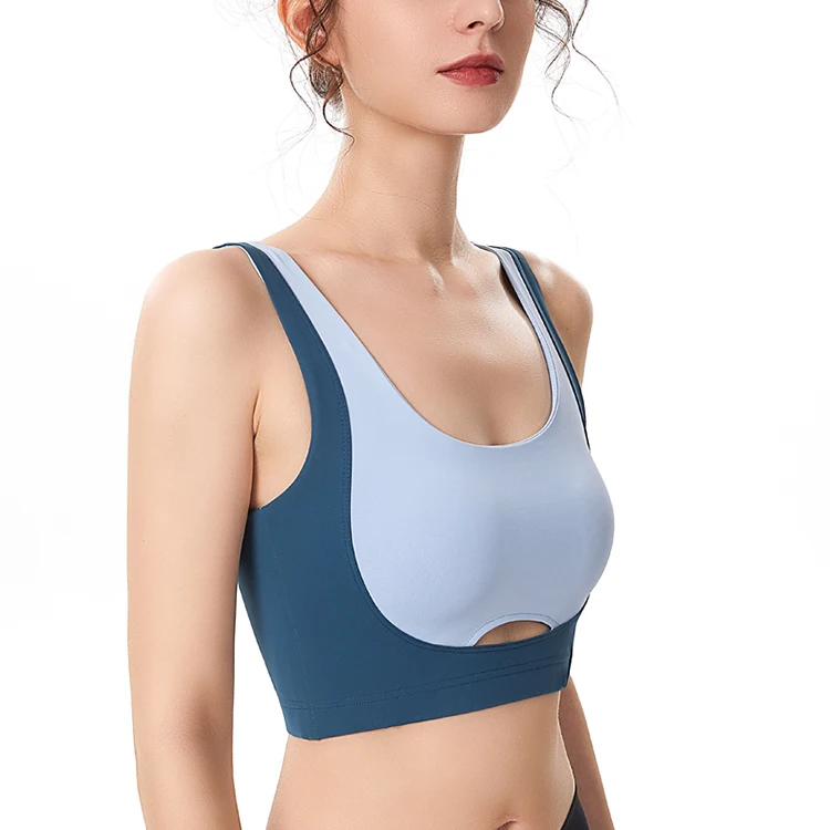 

Shock-resistant nylon 75% spandex 25% sports underwear yoga bra running quick-drying bra on the back fitness running vest