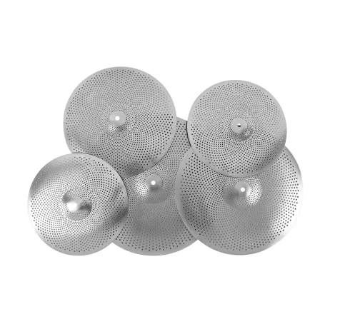 

Musoo Low Volume Mute Splash Cymbals Pack for Practice Factory Price, Silver color