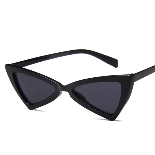 

European and American new fashion triangle Sunglasses bow small frame