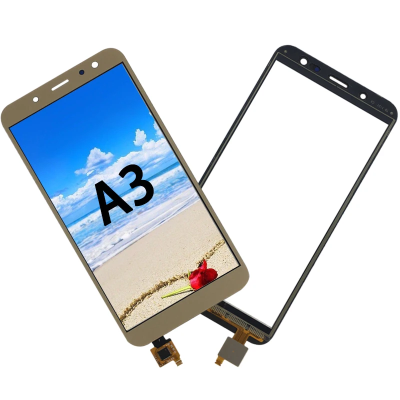 

Touch Screen digitizer For Samsung Galaxy A3 front outer Glass Panel with touch screen A300 Replacement, Gold/black/white