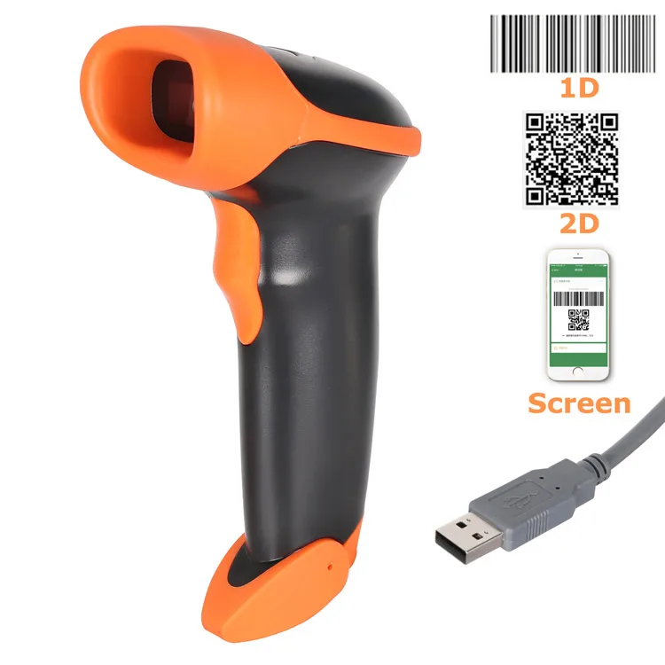 

MiNJCODE MJ2818 2D Wired Supermarket USB CMOS QR Code Scanner POS barcode scanner