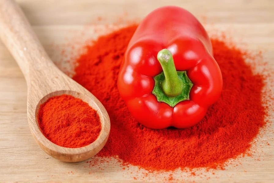 Close-up view of oleoresin paprika extraction process showing red pepper solids being processed through industrial solvent extraction equipment