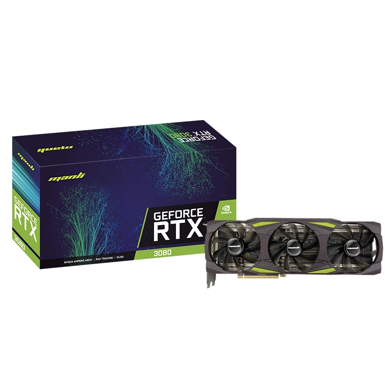 

Manli 95MH/S RTX 3080 RTX3080 10G host gaming Game desktop computer independent graphics card