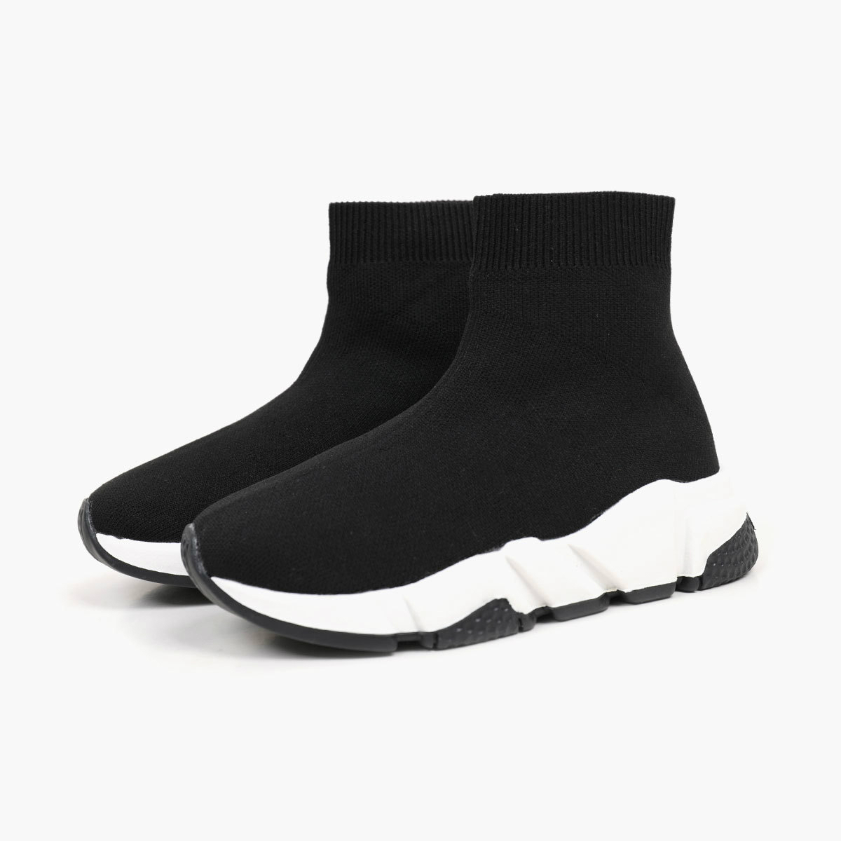 

2021 Toddler/Little/Big Kid Casual Fashion Trainers Girls Boys High Top Mesh Sock Sneakers Children School Slip-On Brand Shoes
