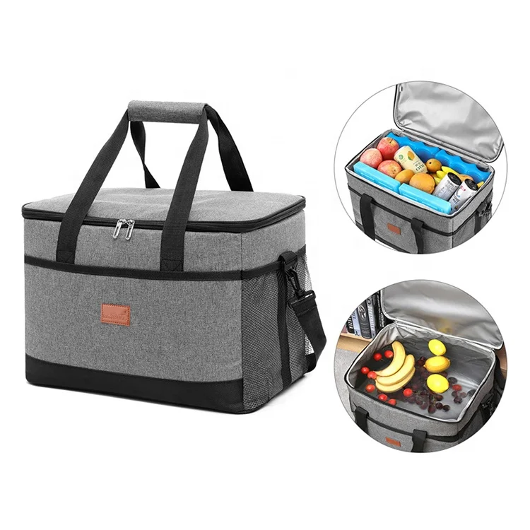 

Wholesale food delivery thermal cooler bags large capacity outdoor camping cooler bag insulated picnic cooler bag with straps