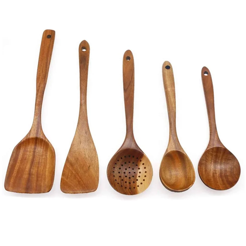 

Wooden Spurtle Kitchen Sets,Spurtles Kitchen Tools Slotted Spurtle Spatula Sets for Stirring Mixing Serving