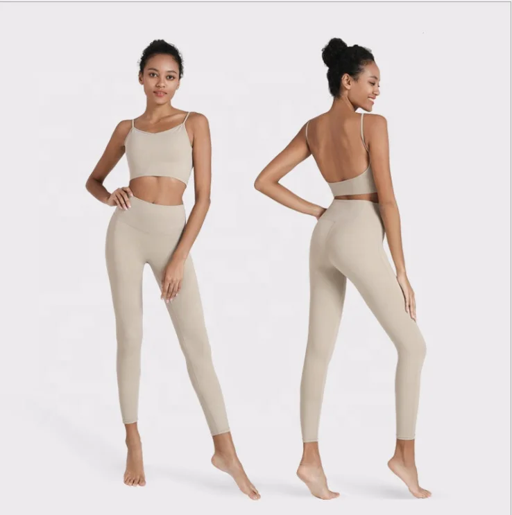 

lulu 2021 lulu sportswear spring 2021 workout sets Sustainable seamless leggings yoga set Four-Way Stretch conjuntos deportivo