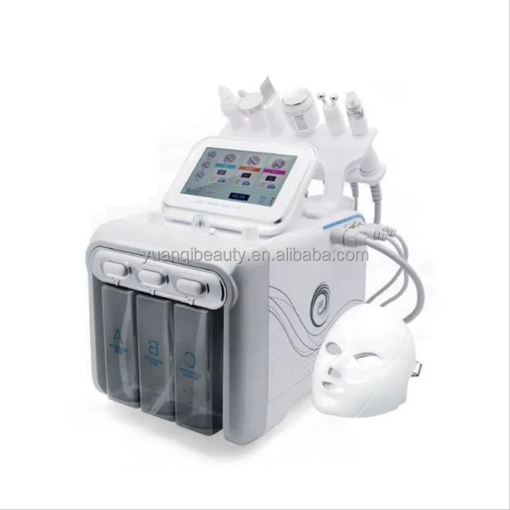 

New Arrival 7 In 1 H2O2 Water Oxygen Jet Peel Led Mask Hydro Skin Cleansing Hydra Dermabrasion Facial Machine Water Aqua Peeling