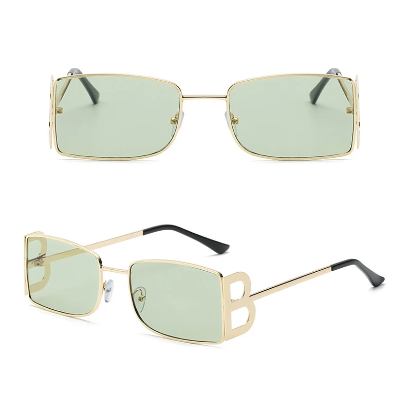

Metal B letter small super high quality new design metal sunglasses women men sun glasses 2021