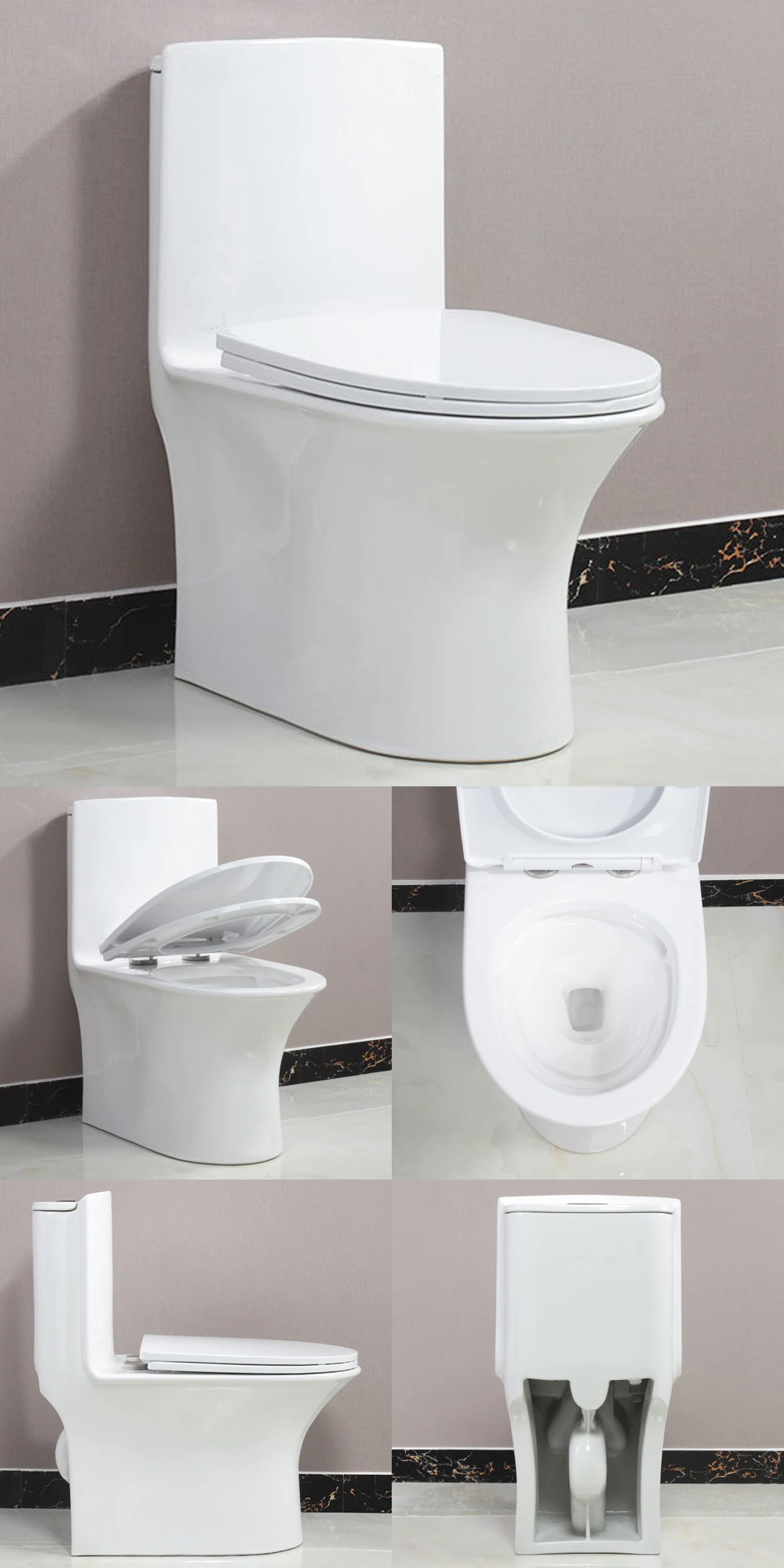 China Supplier Sanitary Ware Bathroom Wc Ceramic One Piece Toilet 1010