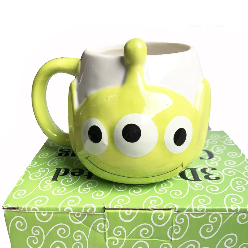 

Ceramic three-dimensional cartoon creative mug, Green