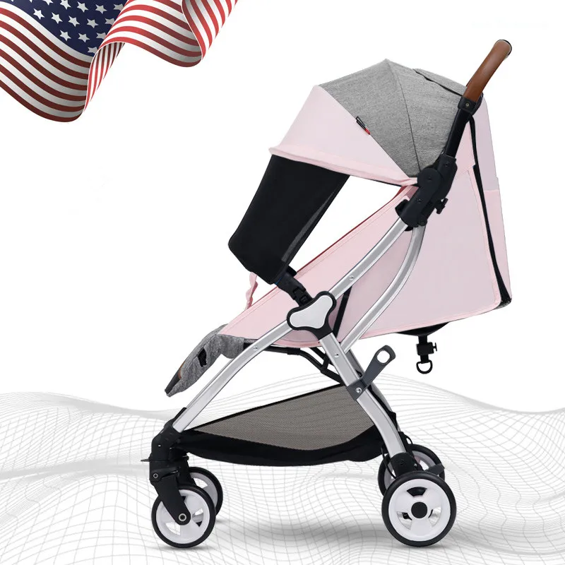 

2020 hot selling folding baby strollers with light and easy to sit and lie baby pram for good price