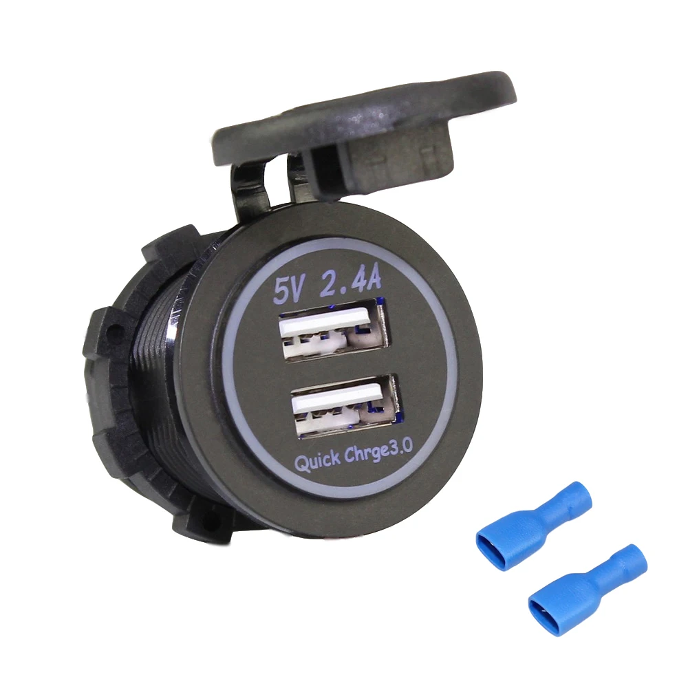 

Hot sale custom 5V 4.8a double usb quick portable car charger