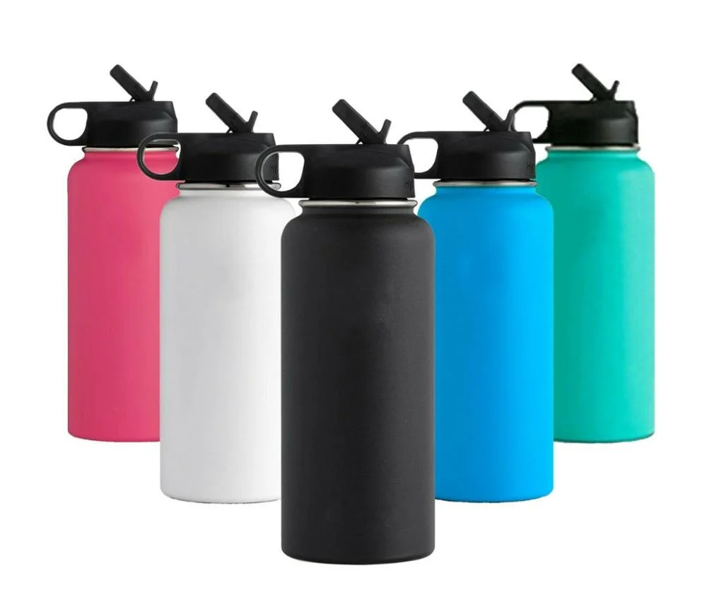 

Wholesale hot sell Free sample Stainless Steel Wide Mouth Thermos Water Bottle Flask 18oz32oz 40oz vacuum insulated water bottle, Customized color