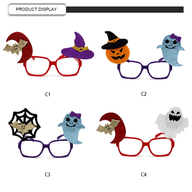 Creative Halloween Ghost Bat Pumpkin Party Kids Decoration Glasses Frame
