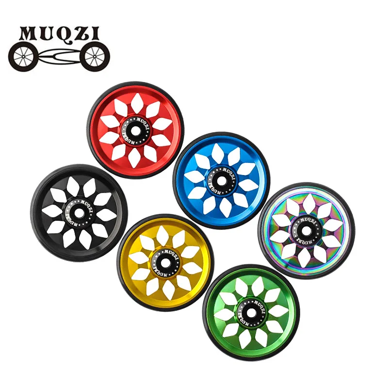 

MUQZI Six Colors 64 mm Bicycle Easy Wheels Fit For Brompton Folding Bicycle