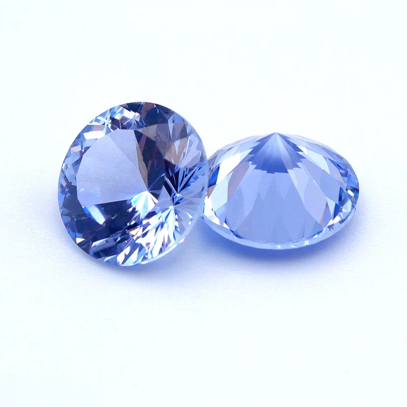 

Redleaf gems Sell stone price round shape loose deep blue sapphire gemstone lab grown gems