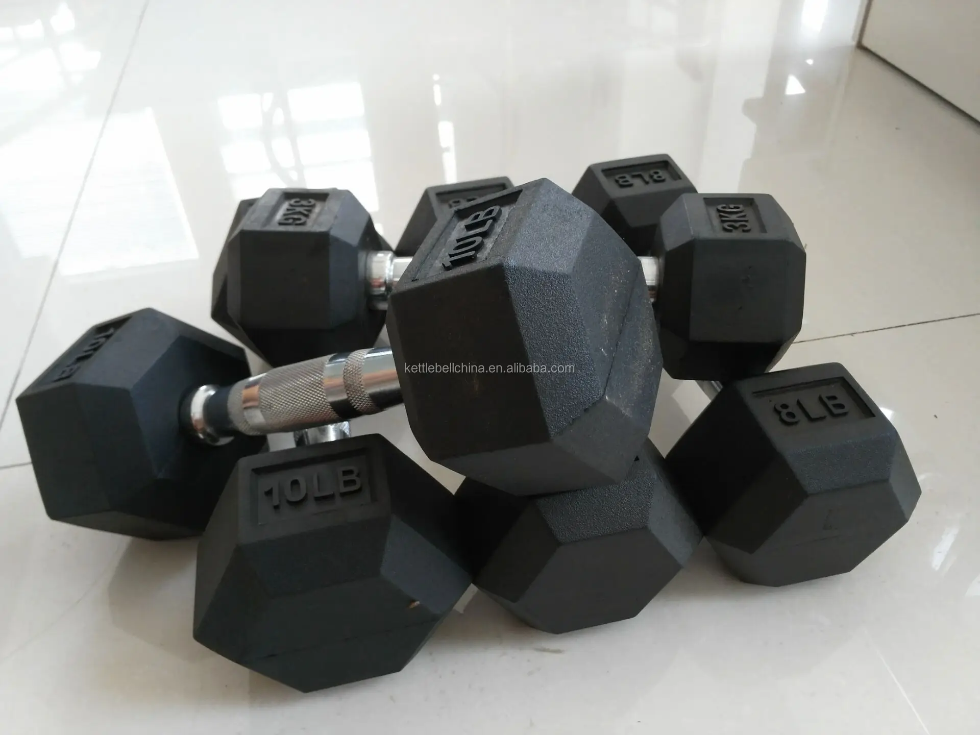 hex dumbbell set