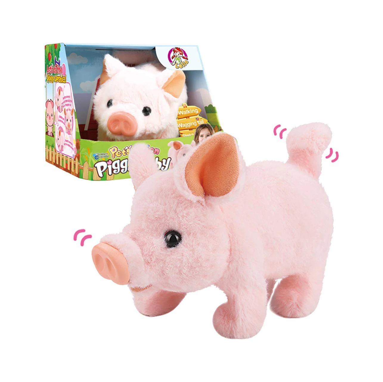 Talking Pig Pig Hard To Find Fuzzy Toy Pig Vintage Rockstar Goldie Talking Pig Memories, Vintage Toys Toy Tech Talking Toy Pig