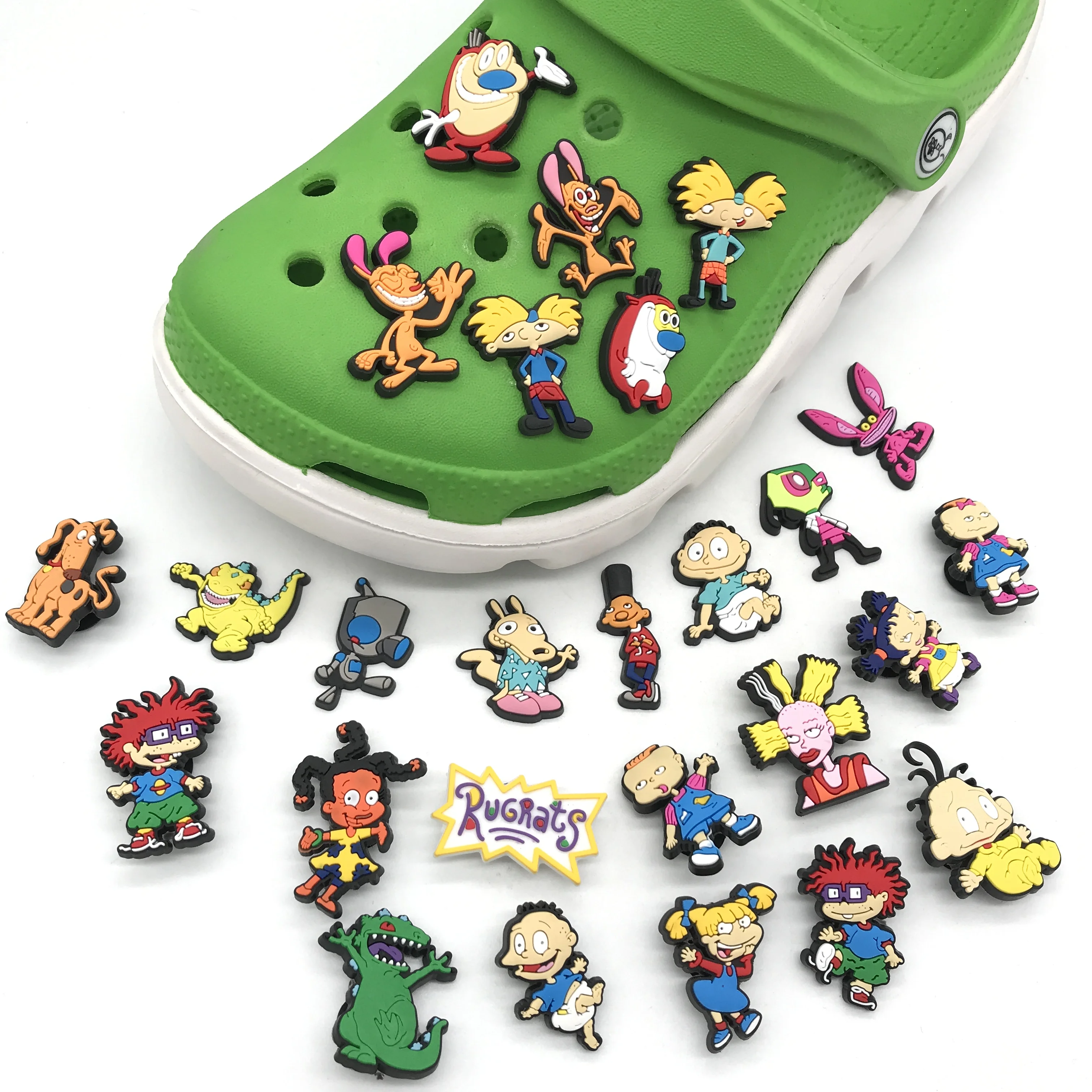 

NICKELODEON rugrats JOJO PVC shoe decorations clog charms Custom designer for sandals charms and bracelet gifts for kids, Picture