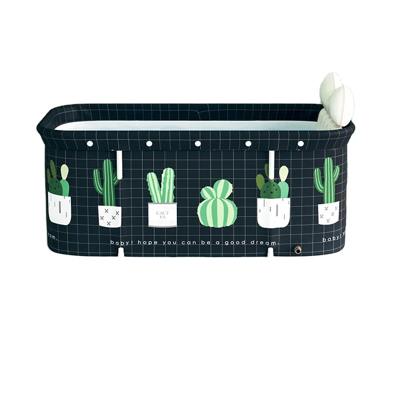

Cactus One Get Eight Bathtub Set Portable Folding Tub Bucket Kit for Adult Family