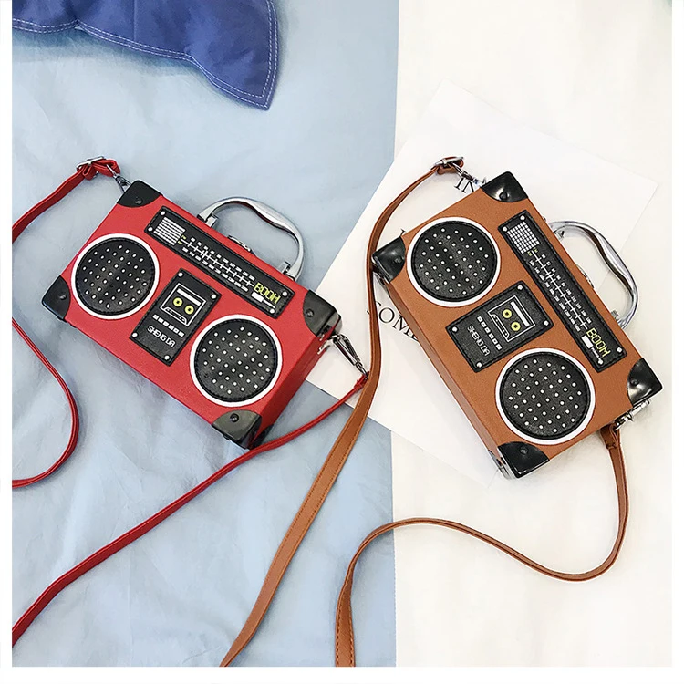 

Fashional Handbags Radio Shape Party Purses Luxury Women