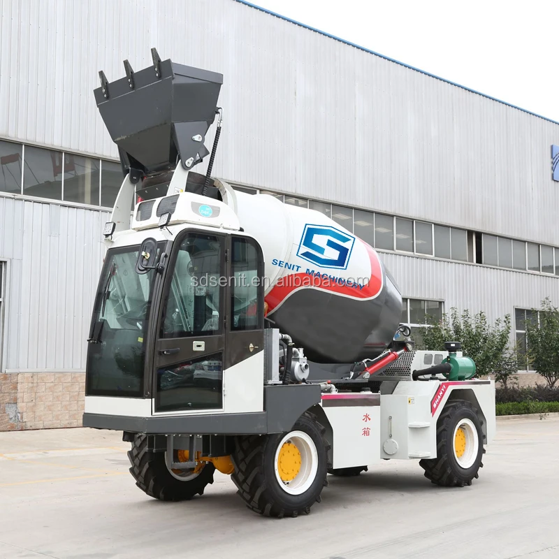 self loading concrete mixer