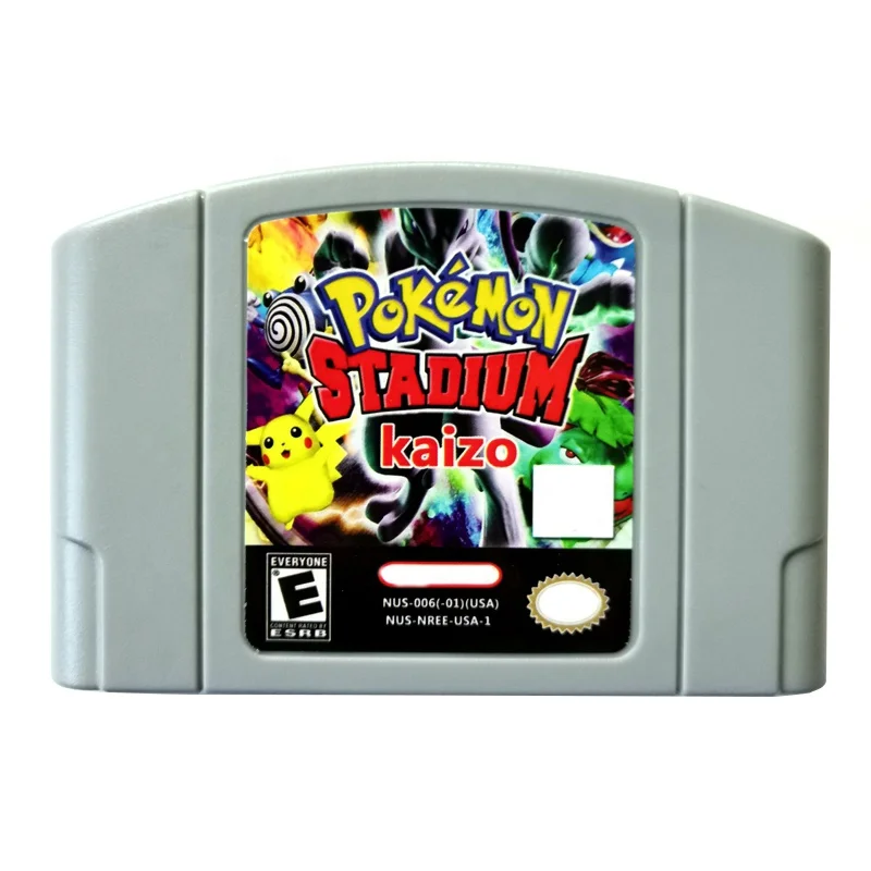 

In Stock USA Version English Language Retro Video Games Cards N64 Games Pokemon Stadium Kaizo