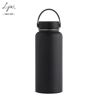 

Hydr 32oz Double Wall Vacuum Insulated Stainless Steel Leak Proof Sports Flask Water Bottle Wide Mouth with BPA Free Flex Cap