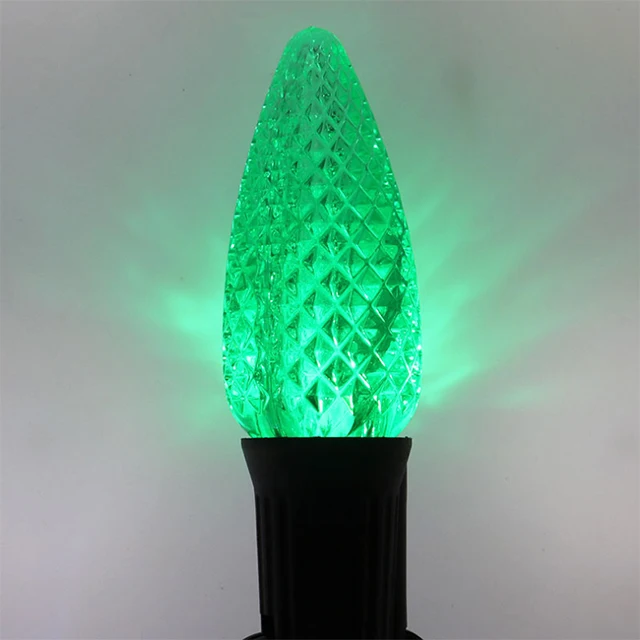 Customized hot sale mini holiday lights cut surface waterproof color decoration Chinese led C9 Christmas bulb